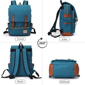 OURBAG British Style Casual Backpack - Blue